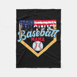 4. Juli Baseball Mama Eis Drip Baseball Mama Fleecedecke