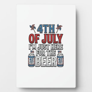 4. Juli Bier Vintage Patriotisches Shirt Design_1 Fotoplatte