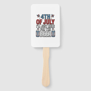 4. Juli Bier Vintage Patriotisches T-Shirt Design_ Fächer
