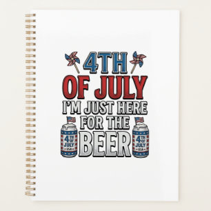 4. Juli Bier Vintage Patriotisches T-Shirt Design_ Planer
