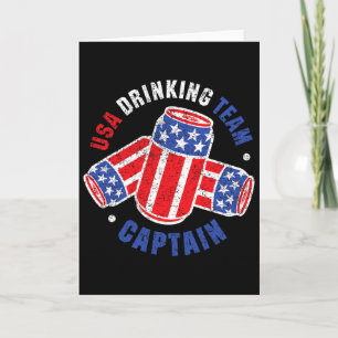 4. Juli Bierdose Flagge Usa Trinkteam Tees Karte