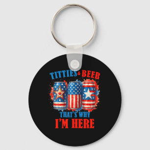 4. Juli Biertrinken Amerikanisches Bier Ich Bin Hi Schlüsselanhänger