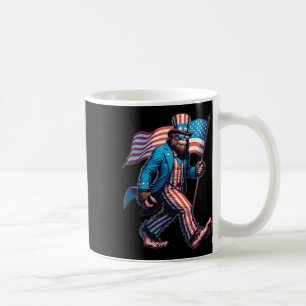 4. Juli Bigfoot Sasquatch Patriotisch Amerikanisch Kaffeetasse