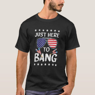 4. Juli bin ich gerade hier, um die US-Flagge Sung T-Shirt