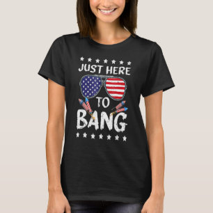 4. Juli bin ich nur hier, um die Flagge der USA zu T-Shirt
