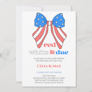 4. Juli Bow Independence Day American Baby Shooter Einladung