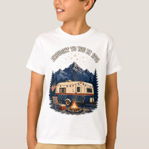 4. Juli-Camping-Anhänger Berge T-Shirt