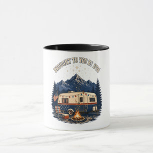 4. Juli Campinganhänger Berge Tasse