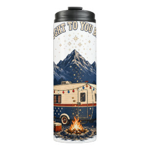 4. Juli-Campinganhänger Berge Thermosbecher