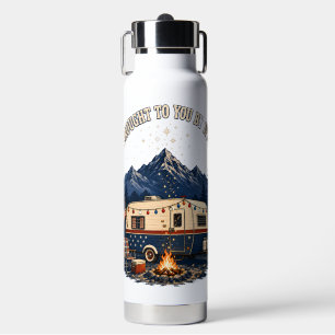 4. Juli Campinganhänger Berge Trinkflasche
