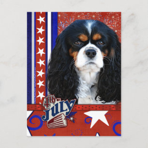 4. Juli - Cavalier - Tri-color Postkarte