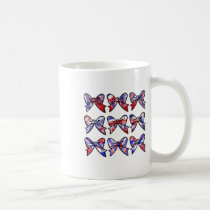 4. Juli Cheer Big Bow Tie Dye Cheerleader Chee Kaffeetasse