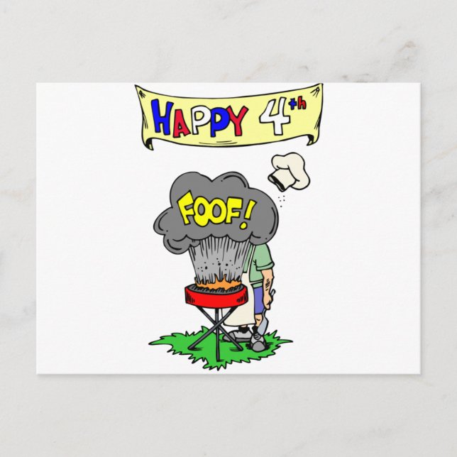 4. Juli Cookie Postkarte (Vorderseite)