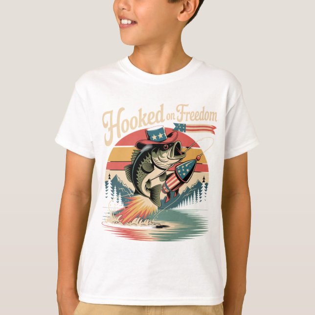 4. Juli Cowboy Bass Shirt  (Vorderseite)