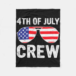 4. Juli Crew Matching Funny Family Outfits Fleecedecke