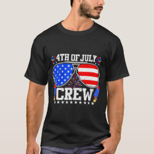 4. Juli Crew Sonnenbrillen Familie passend T-Shirt