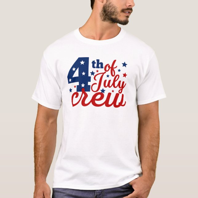 4. Juli Crew T - Shirt (Vorderseite)