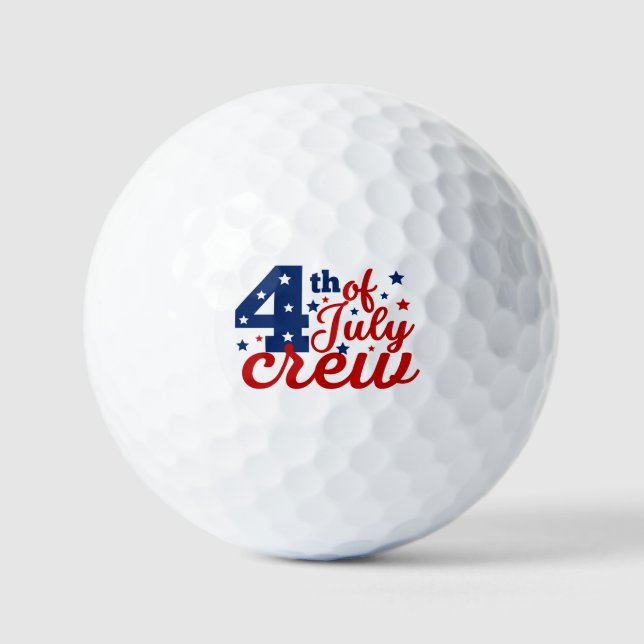 4. Juli Crew T - Shirt Golfball (Vorderseite)