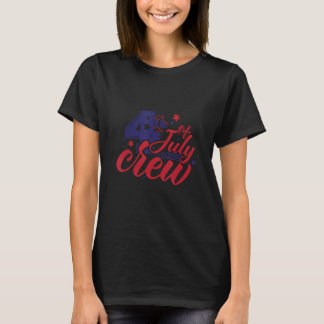 4. Juli Crew US-Flagge Familienausflug Patrio T-Shirt