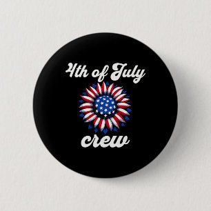 4. Juli-Crew USA-Flagge Button
