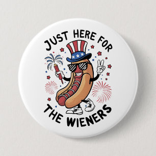 4. Juli Dackeln USA US-Flagge Patriotic Button