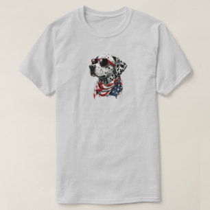 4. Juli-Dalmatiner-T-Shirt T-Shirt