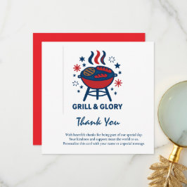 4. Juli Dankeschön Karte - Patriotische Wertschätz