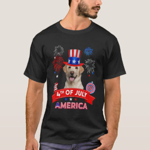 4. Juli Dekor Patriotische LIEBE Labrador Dog USA T-Shirt