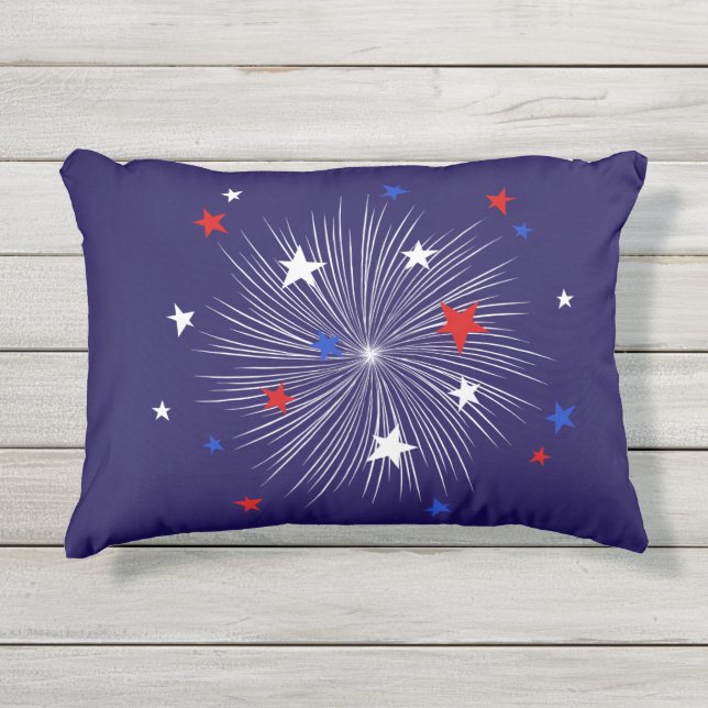 4. Juli Dekorkissen, Außenkissen 16 Zoll x 12 Zoll Kissen Für Draußen (Vorderseite)