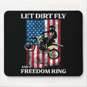 4. Juli Dirt Bike Motocross America Biker Männer Mousepad