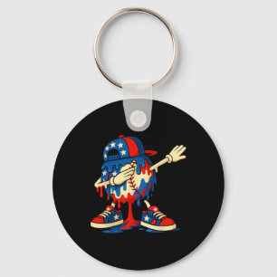 4. Juli distressed amerikanische USA-Flagge Tasche Schlüsselanhänger