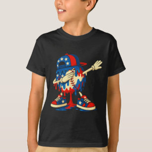 4. Juli Distressed Amerikanische USA-Flagge Tasche T-Shirt