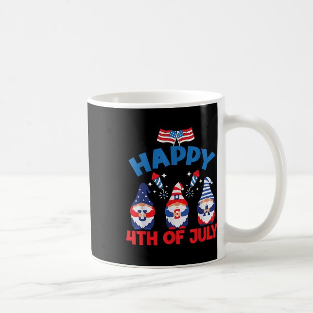 4. Juli drei Gnomes feiern US Independe Kaffeetasse (Rechts)