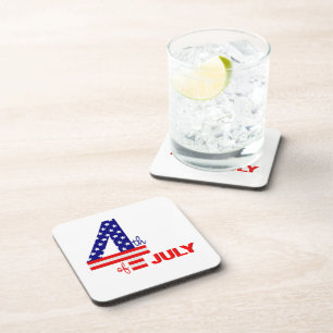 4. Juli Drink Untersetzer
