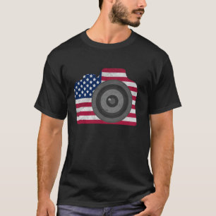 4. Juli DSLR Camera Fotograf Amerika USA F T-Shirt