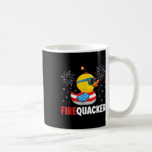 4. Juli Duck Firequacker Patriotic Vierte von J Kaffeetasse