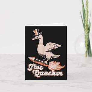 4. Juli Duck Firequacker Patriotic Vierte von J Karte
