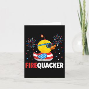 4. Juli Duck Firequacker Patriotic Vierte von J Karte