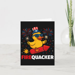 4. Juli Duck Firequacker Patriotic Vierte von J Karte