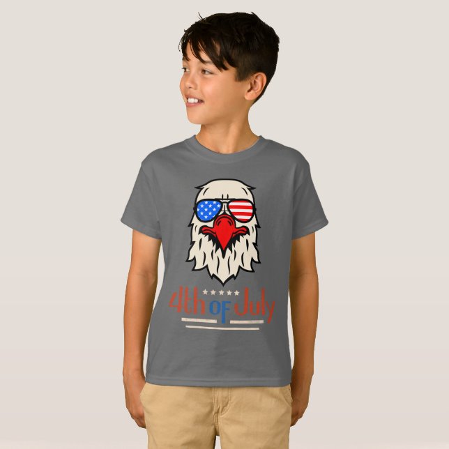 4. Juli Eagle Boys T-Shirt (Vorne ganz)