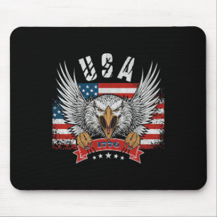 4. Juli Eagle merica America Independence Day Pat Mousepad