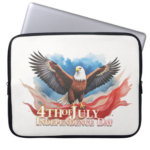 4. Juli Eagle - Patriotisches Kunstdesign Laptopschutzhülle