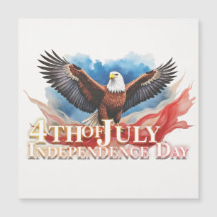 4. Juli Eagle - Patriotisches Kunstdesign Magnetkarte