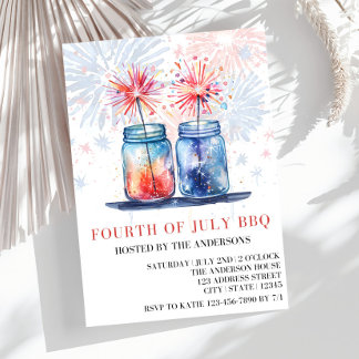 4. Juli Einladung, 4. Juli Party Flyer Einladung