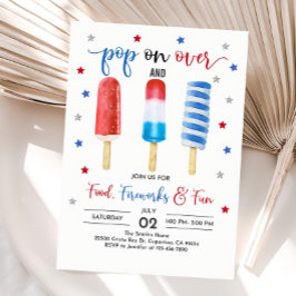 4. Juli Einladung Unabhängigkeitstag Party Invi