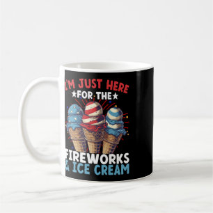 4. Juli Eiscreme Patriotische Eiscreme  Kaffeetasse
