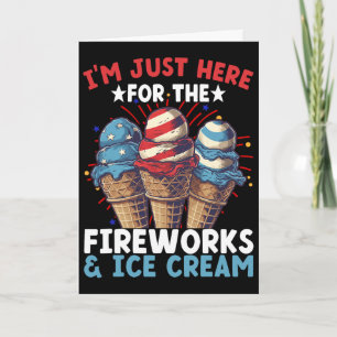 4. Juli Eiscreme Patriotischer Eiscreme Karte