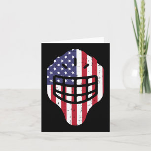 4. Juli Eishockey Helmet Amerika Flagge Amerika Bo Karte