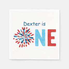 4. Juli Erster Geburtstag Serviette