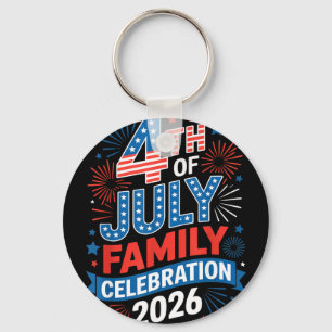 4. Juli Familienfeier 2026 patriotisches USA Schlüsselanhänger